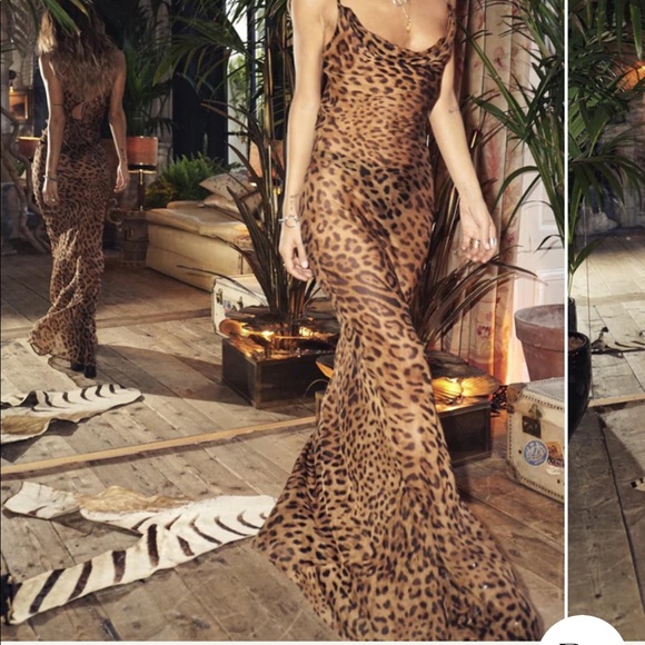 Rat & Boa Leopard Print Maxi Dress - Picture 2 of 3
